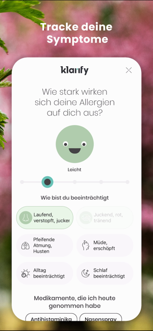 ‎klarify: Pollenflug & Allergie Screenshot