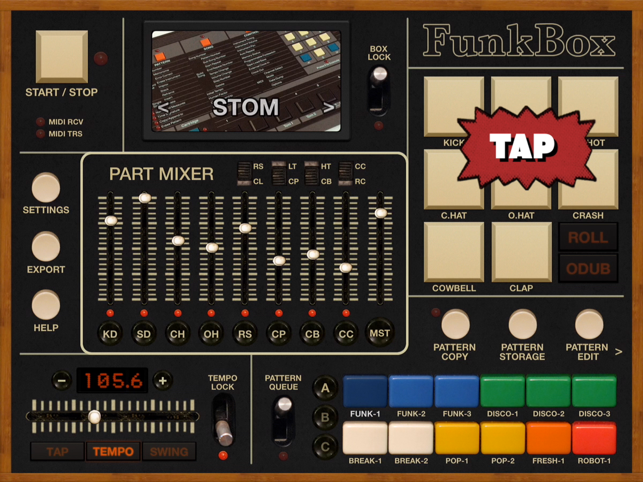 ‎FunkBox Drum Machine Screenshot