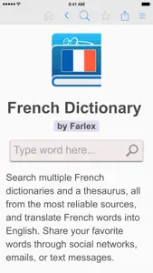 French Dictionary & Thesaurus video #1 for iPhone