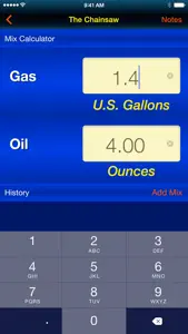 Gas Mix - 2 Cycle Fuel Mix Calculator video #1 for iPhone