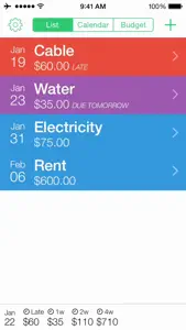 Jitto - bill reminder & budget video #1 for iPhone