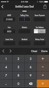 Leasematic - Auto/Car Lease & Loan Calculator video #1 for iPhone