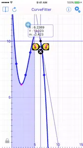 Curve Fit Graph Calc Lite video #1 for iPhone