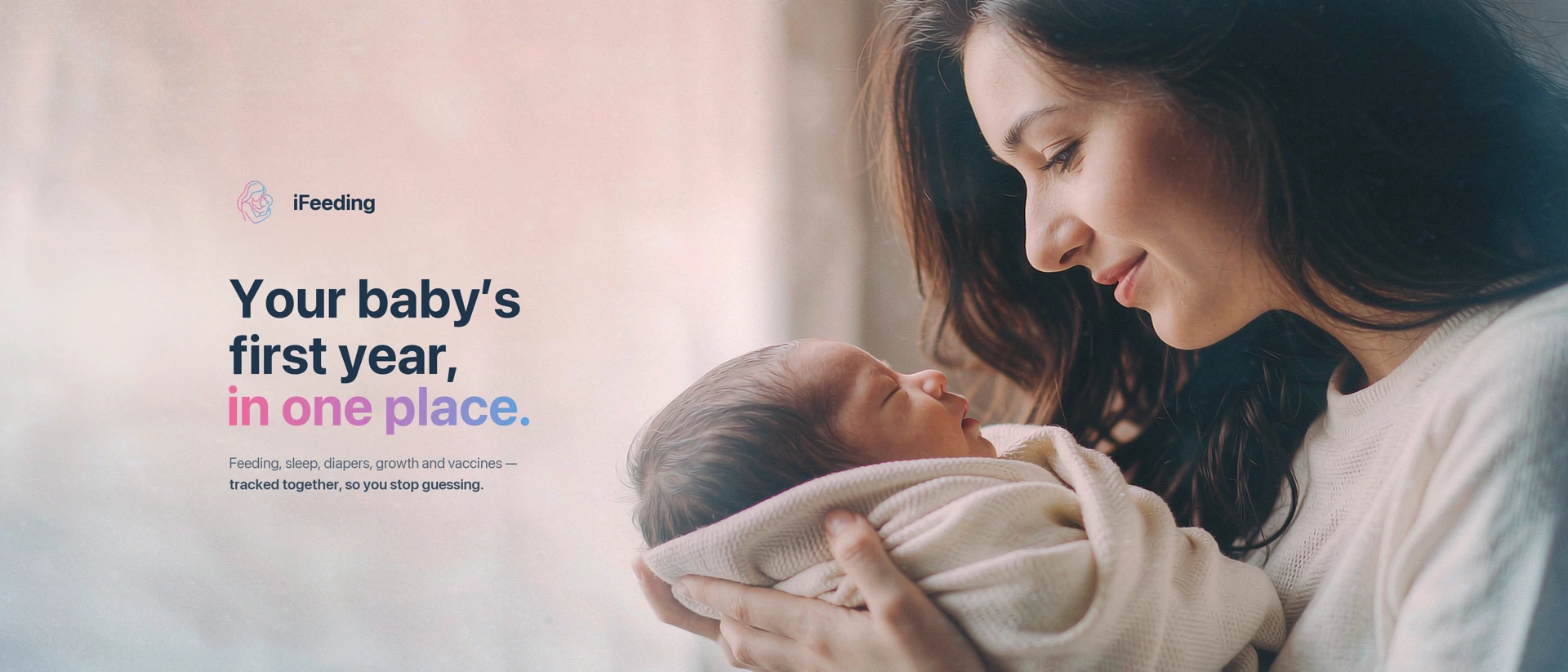 iFeeding:Baby Tracker product page header