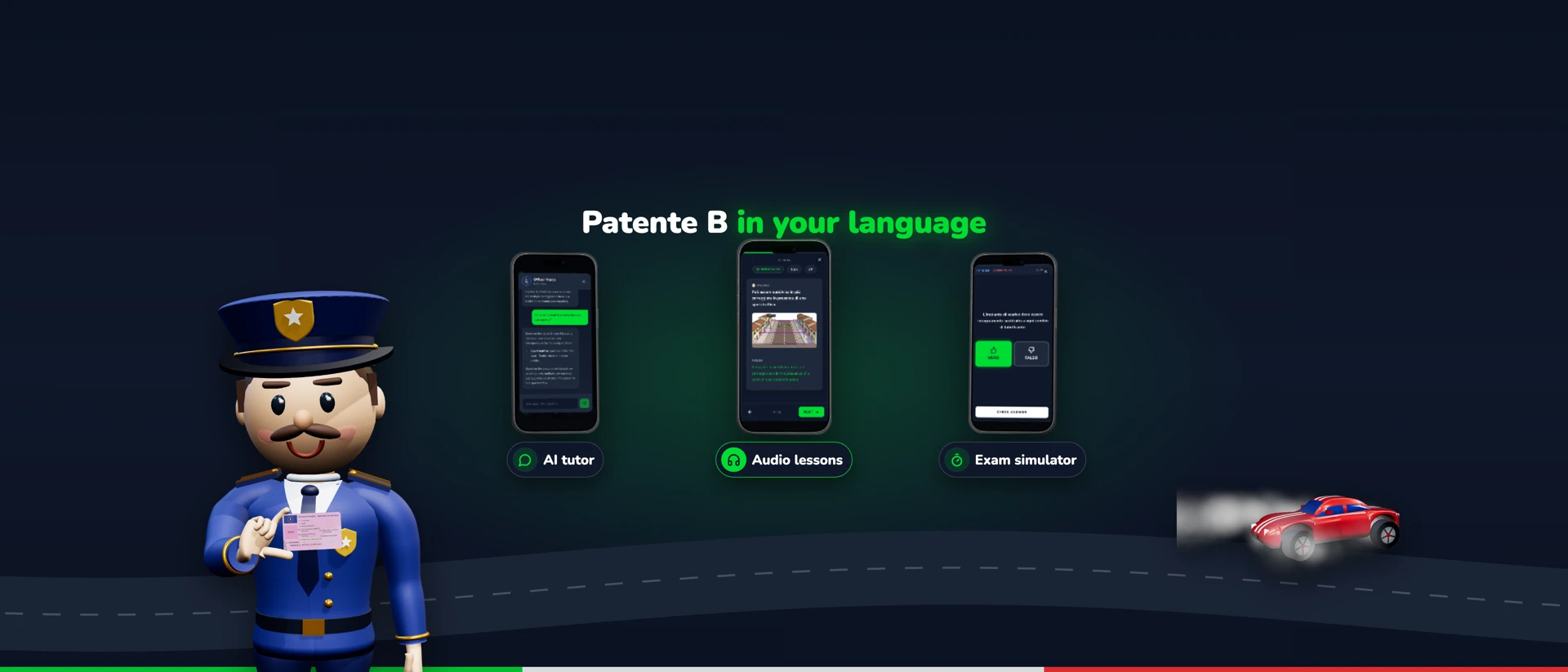 Driving Freedom: PatenteB Quiz product page header