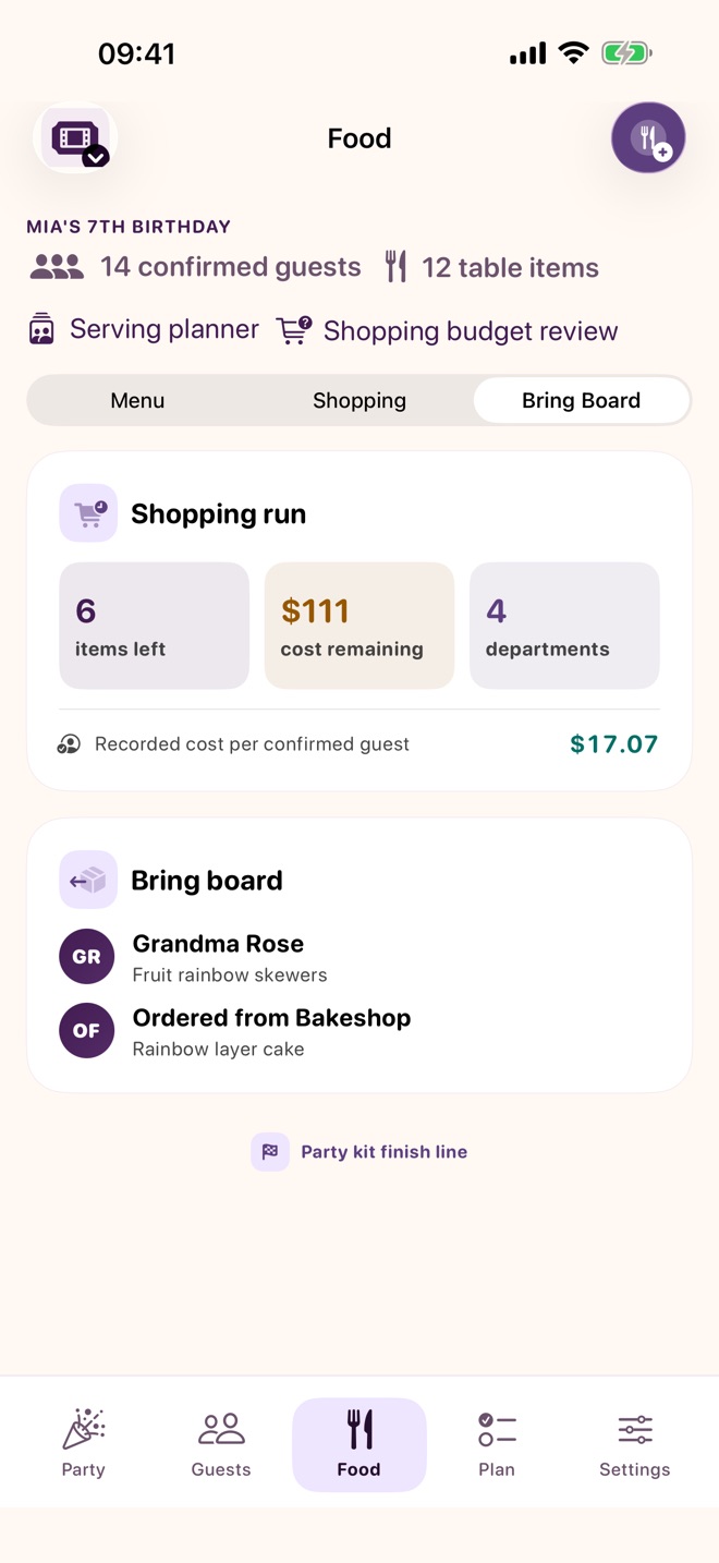 FeteList: Party Planner screenshot 6