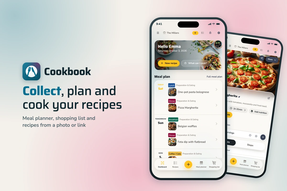 Cookbook Manage & save recipes search result