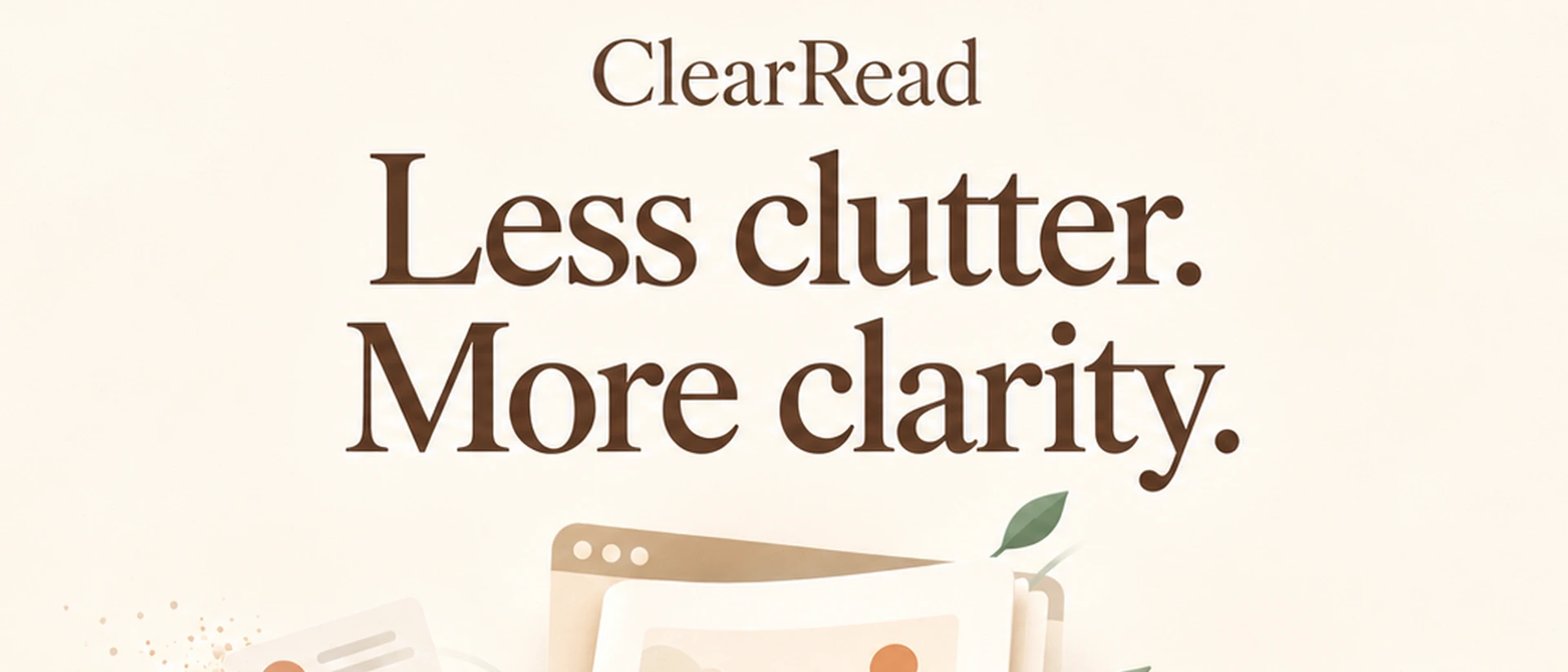 ClearRead product page header
