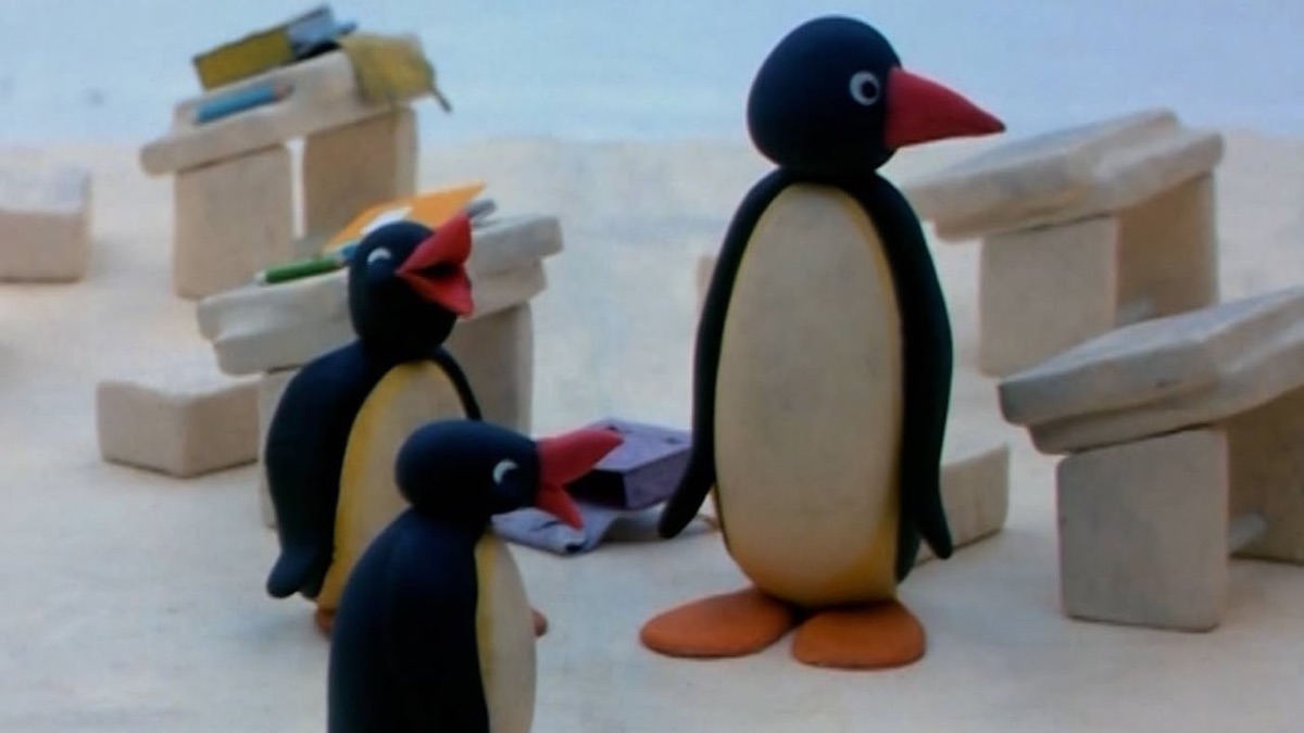 ‎Pingu Plays Fish Tennis / Pingu At Schoo - Pingu (Series 2, Episode ...