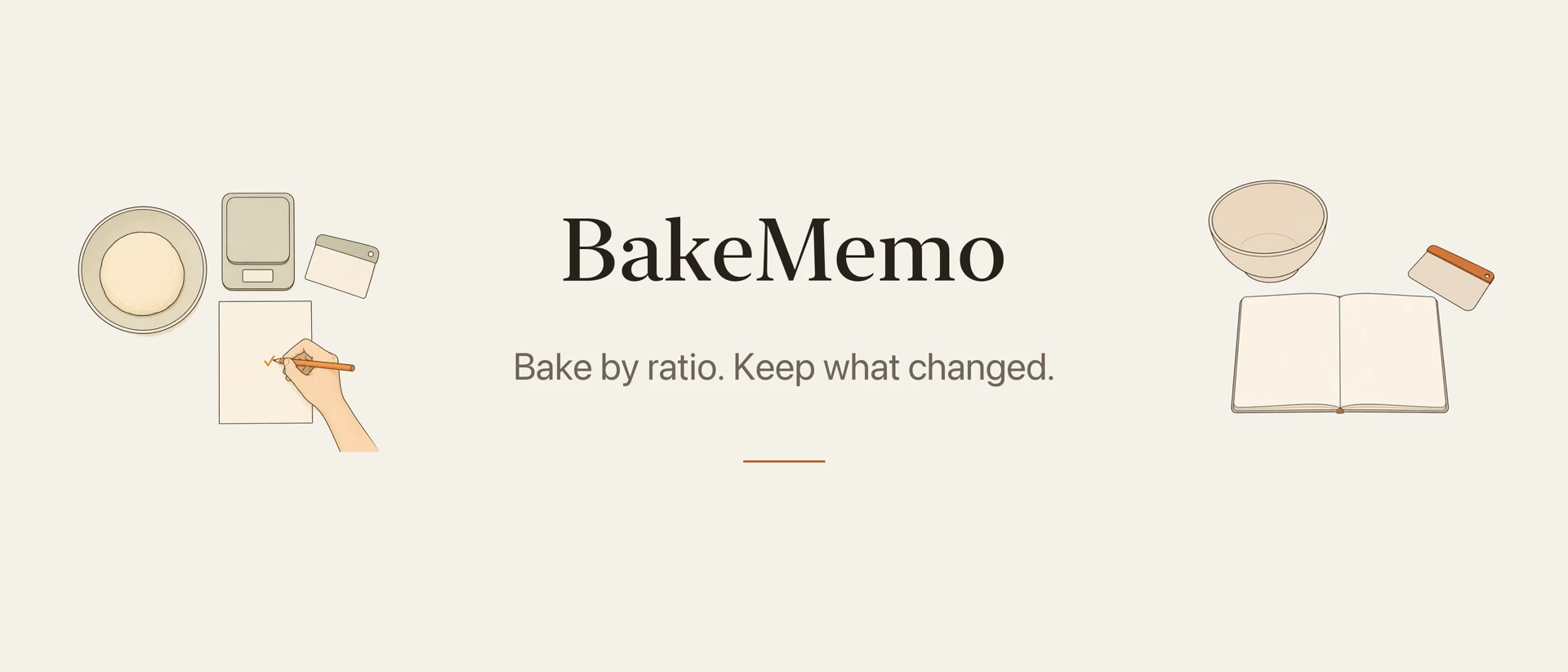 BakeMemo: Sourdough & Bread product page header