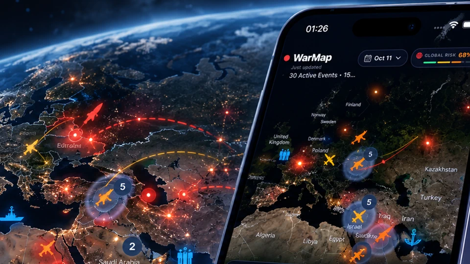 WarMap: Global Conflict Map App Store product page header