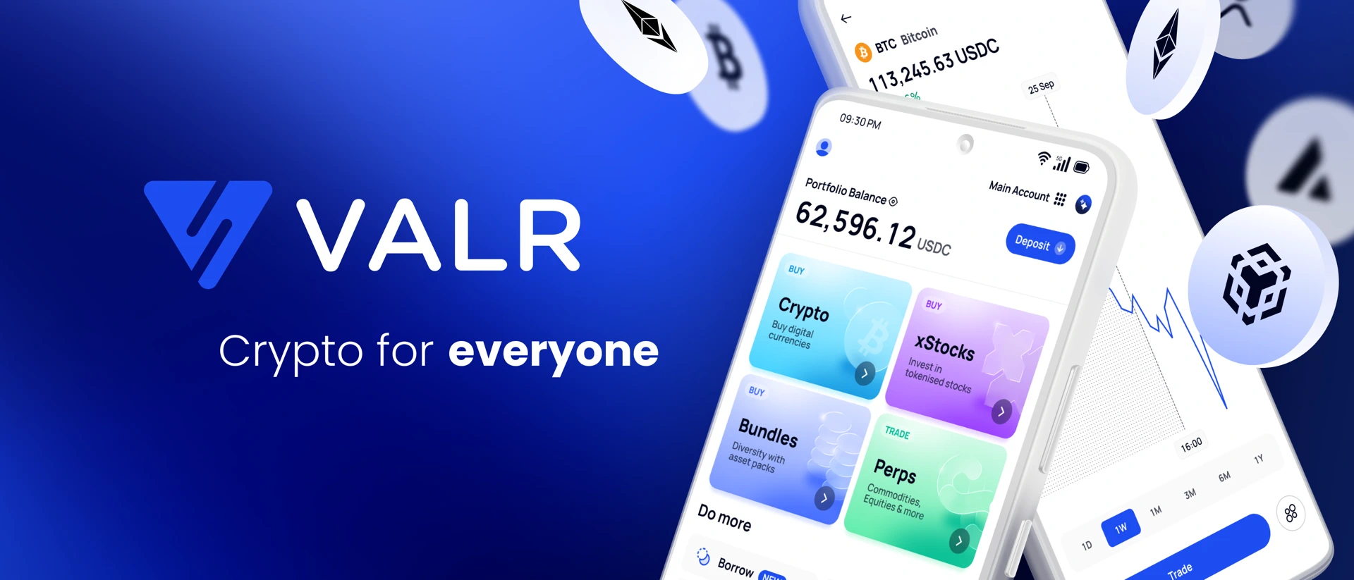 VALR Crypto Exchange & Wallet product page header
