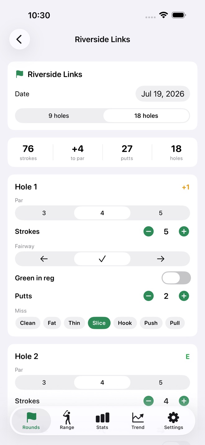 GolfRange: Golf Practice screenshot 2