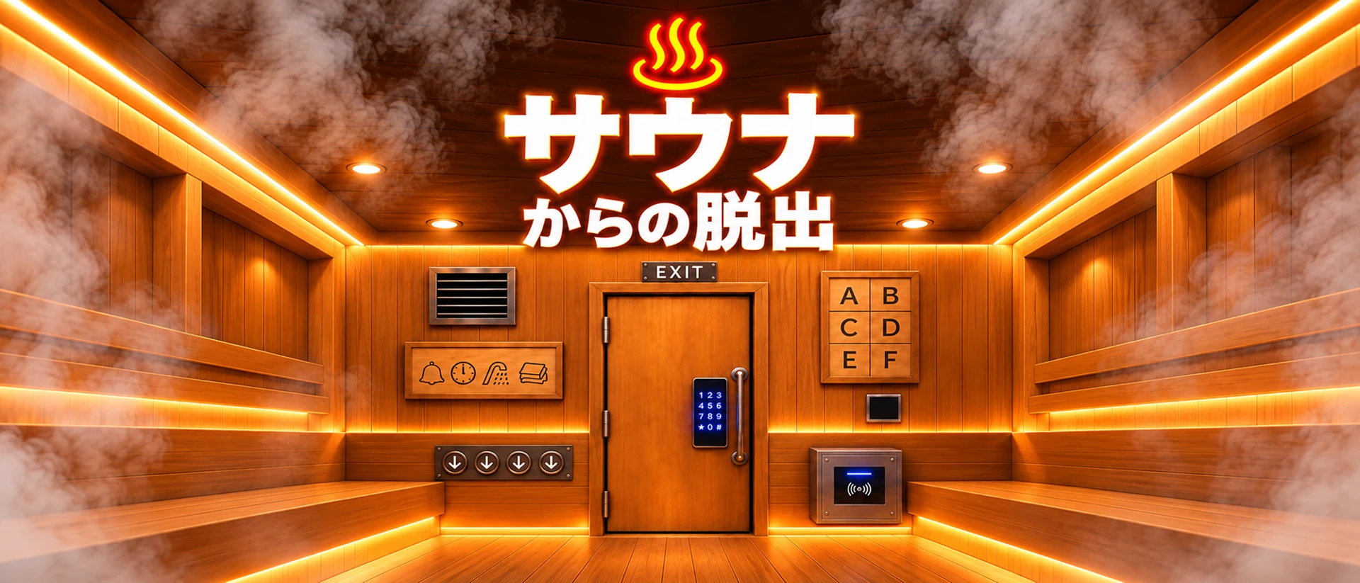 脱出ゲーム サウナ product page header