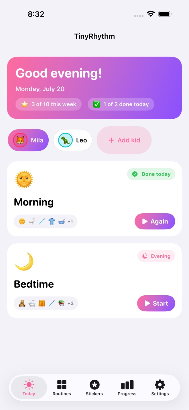 TinyRhythm : Routines enfants capture d’écran 1