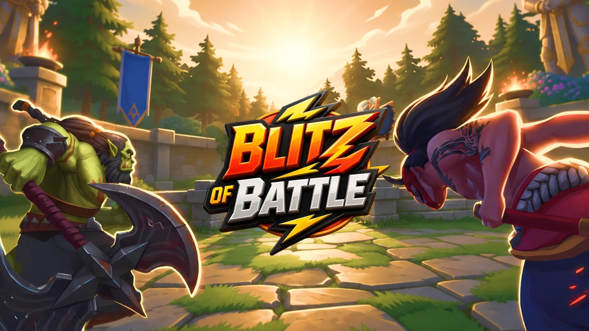 Blitz of Battle: 2v2 MOBA App Store product page header