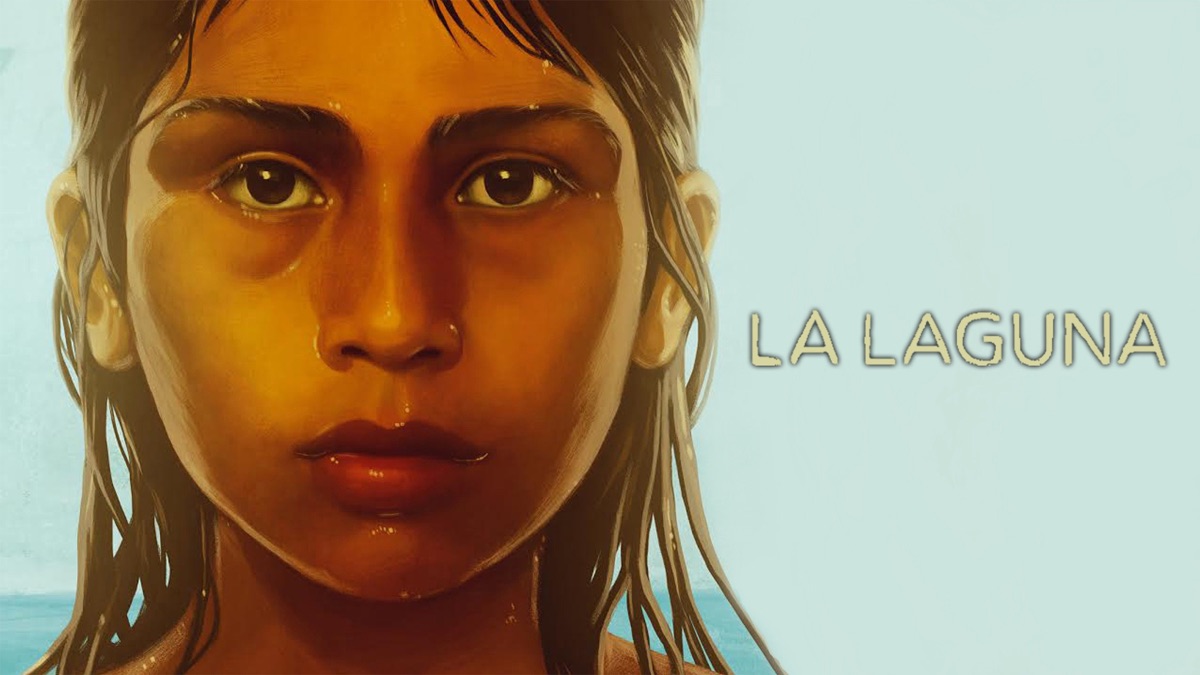 La Laguna film artwork featuring a portrait of a Mayan boy