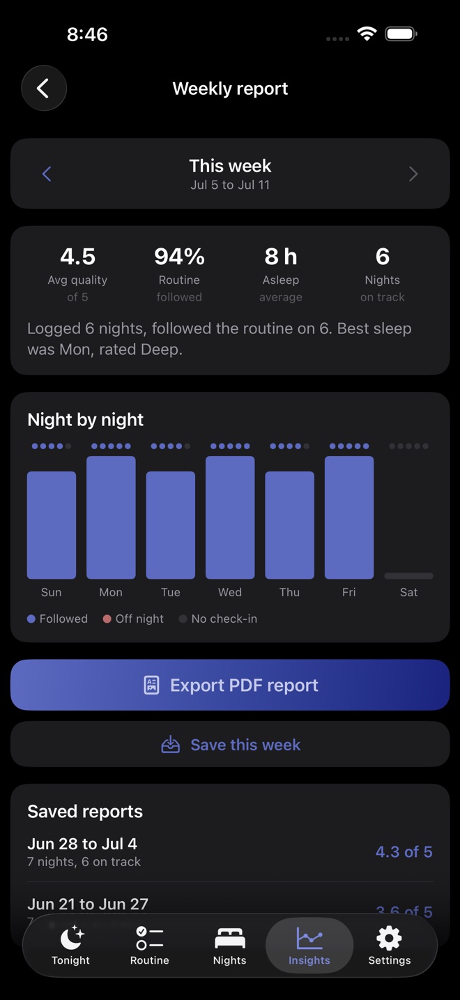 WindDown Bedtime Ritual screenshot 4