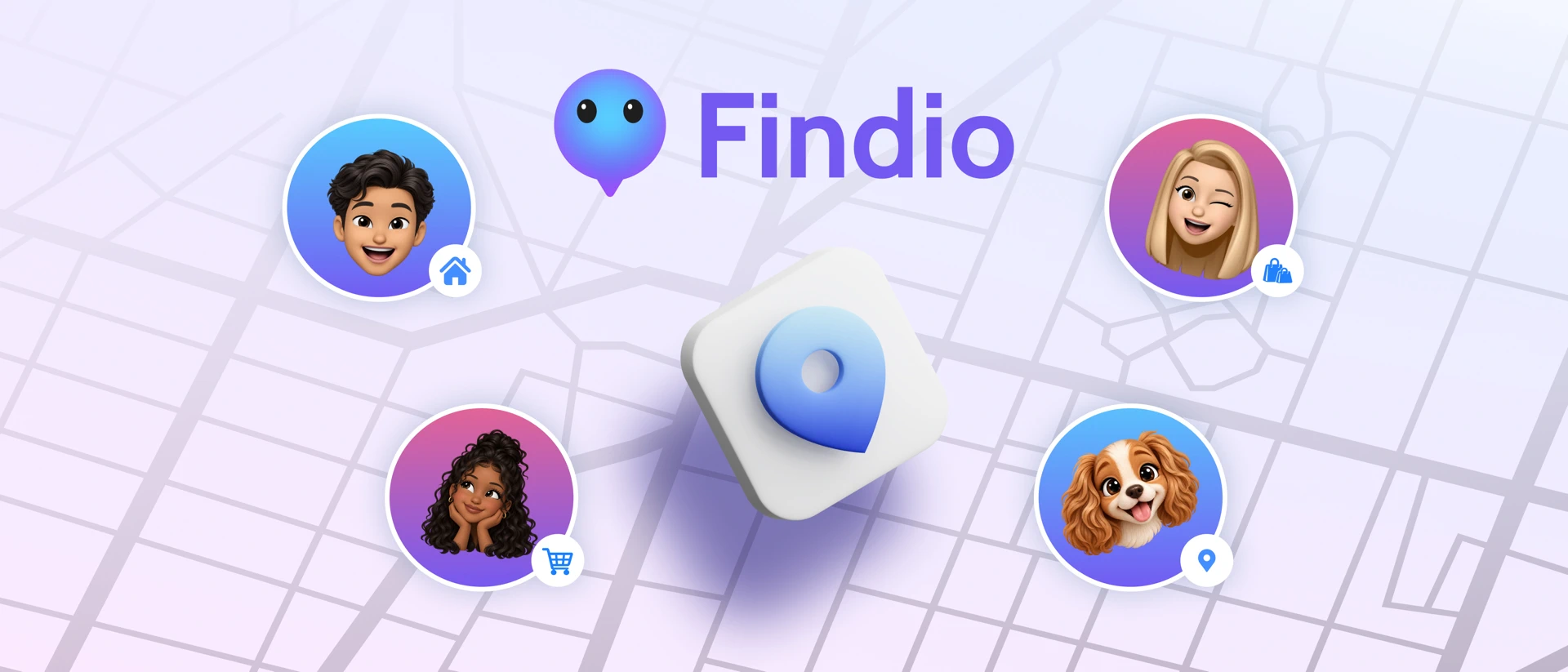 Findio - GPS Phone Tracker product page header