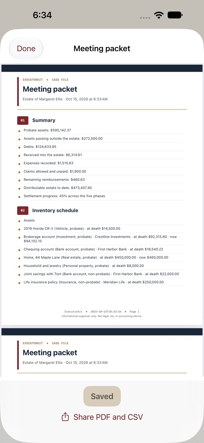 ExecutorKit: Probate Organizer screenshot 9