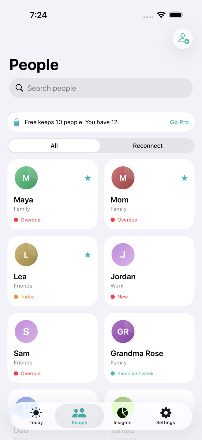 KinKeeper: Stay in Touch capture d’écran 4