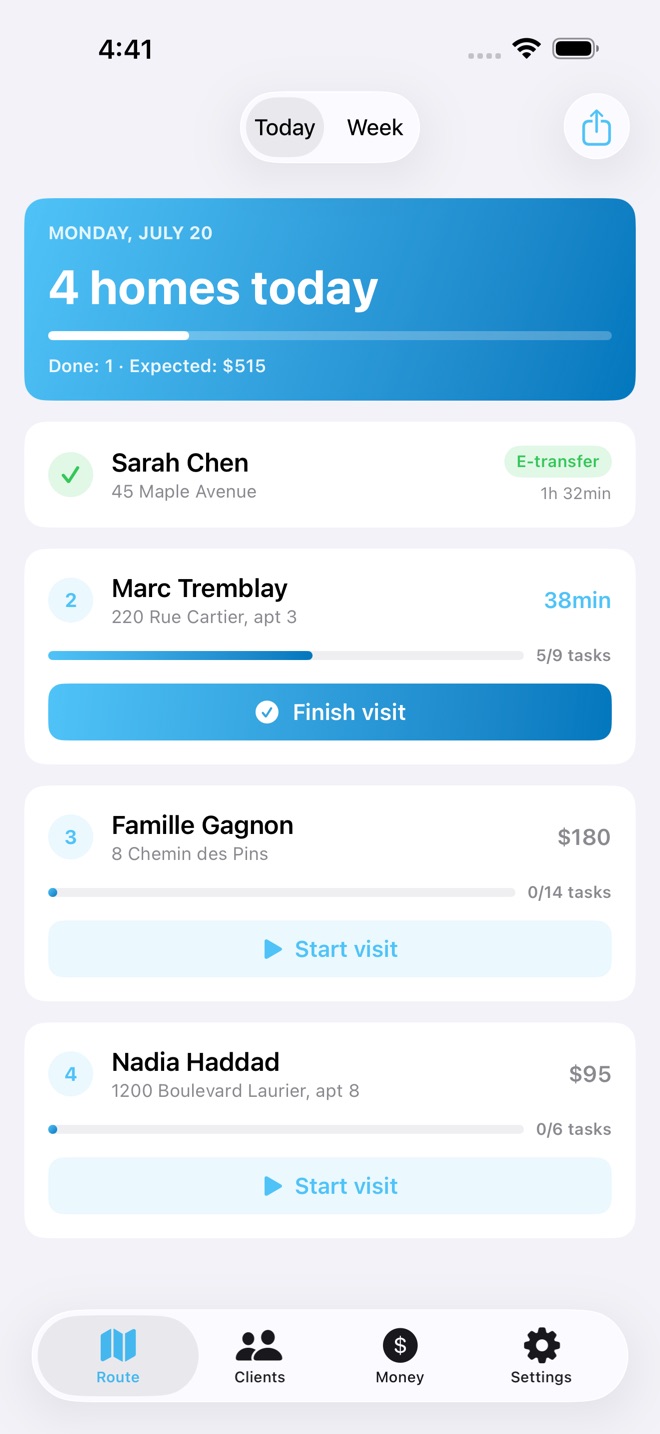 TidyRoute: Cleaning Biz screenshot 1