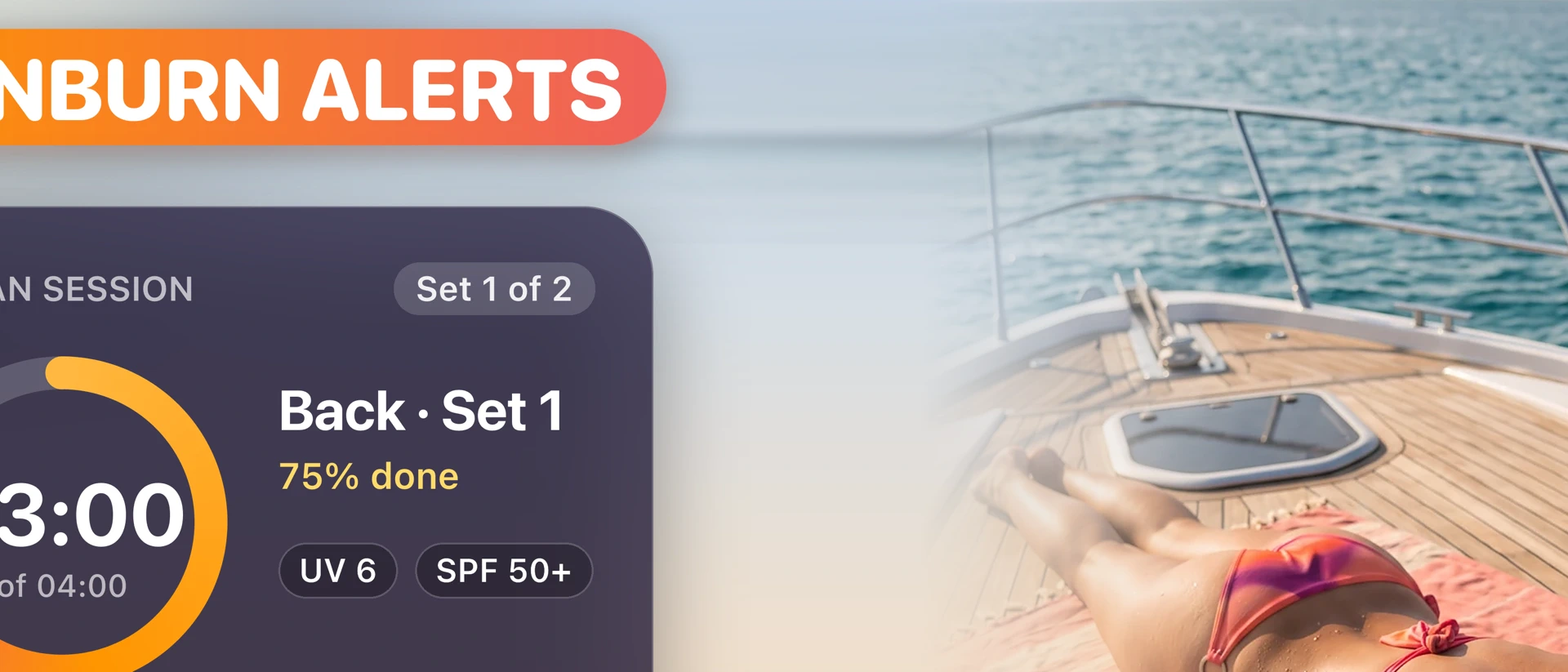 SPF Tanning: UV Index Tracker App Store product page header