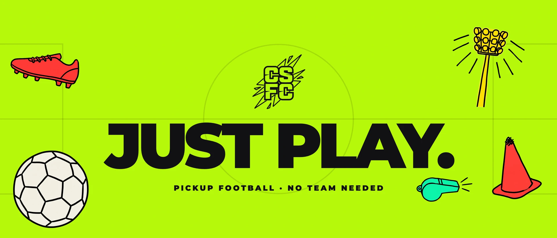 CSFC: Pickup Football product page header