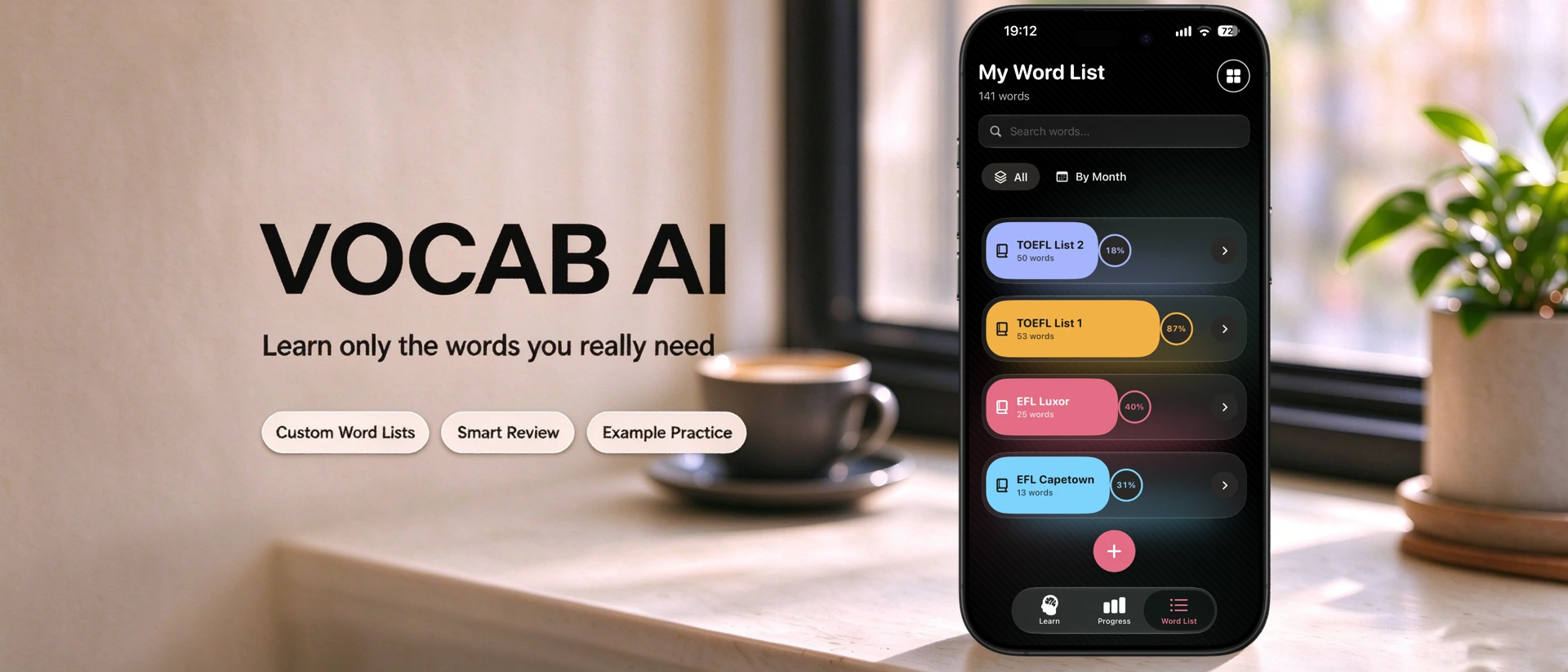 Vocab Ai - Vocabulary Notebook product page header