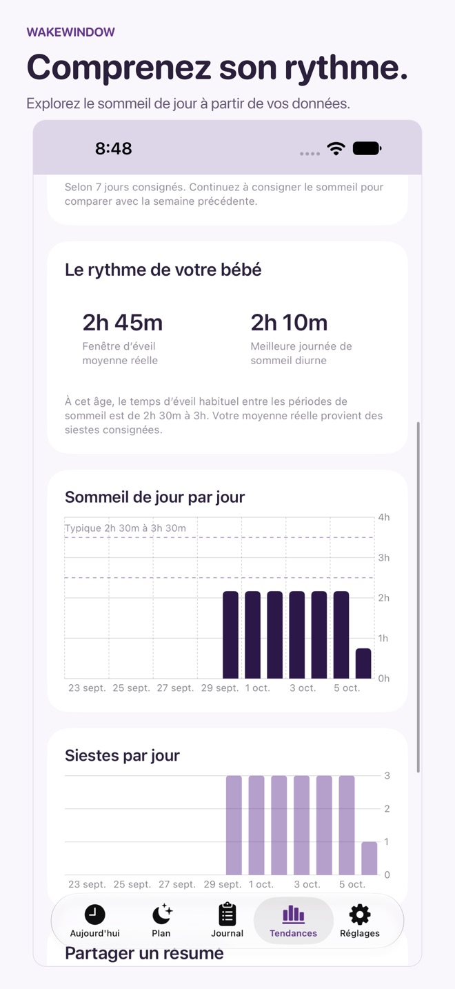 WakeWindow : Sommeil de bébé capture d’écran 5