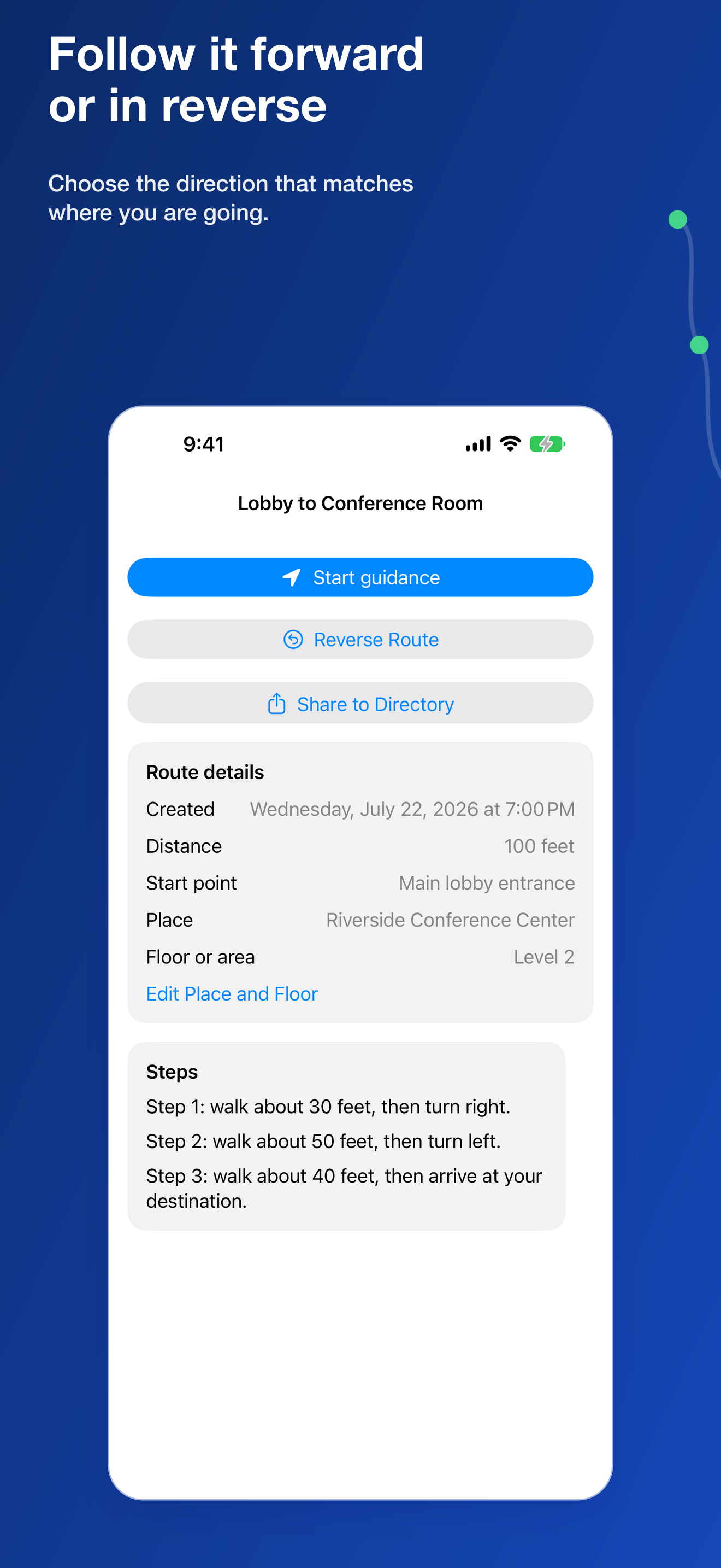 Start Navigating iPhone screenshot 3