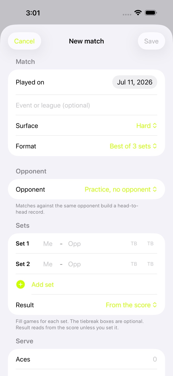 CourtPulse: Tennis Log screenshot 2
