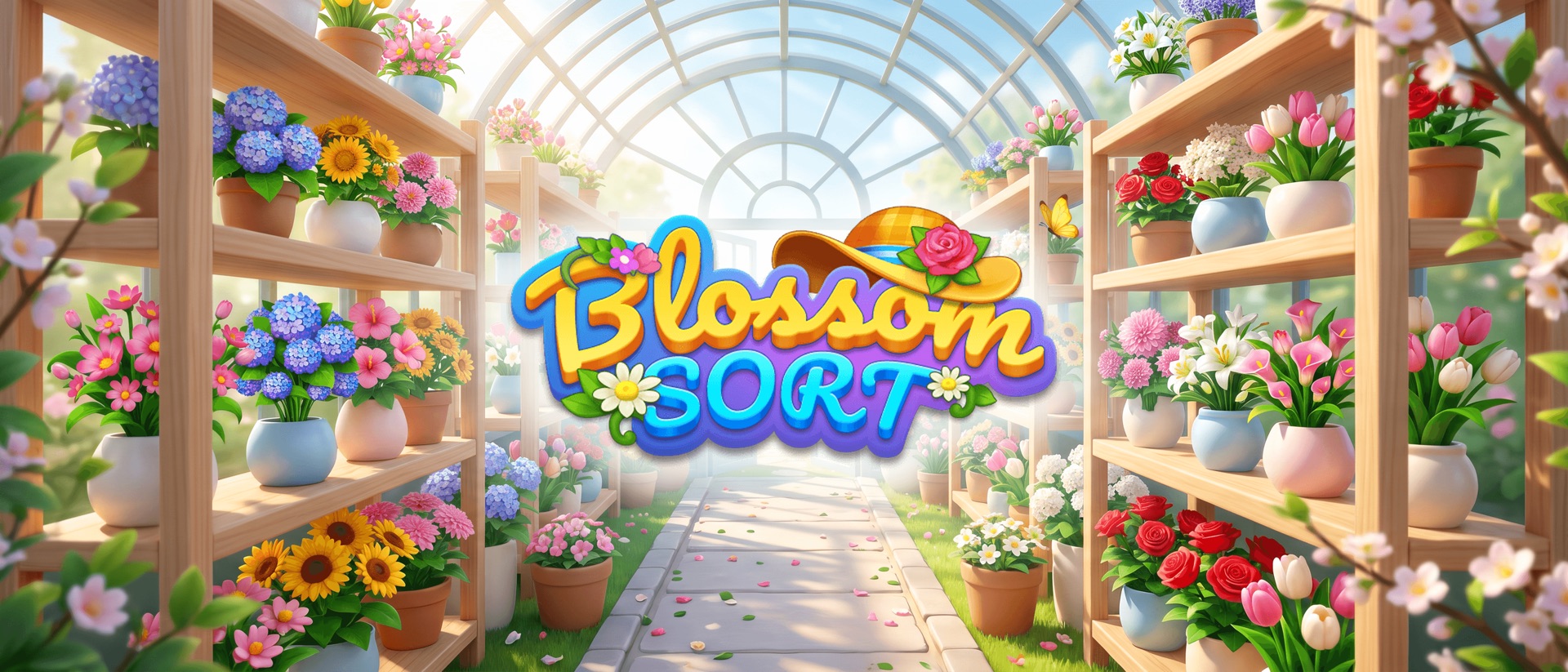 Blossom Sort® - Flower Games product page header