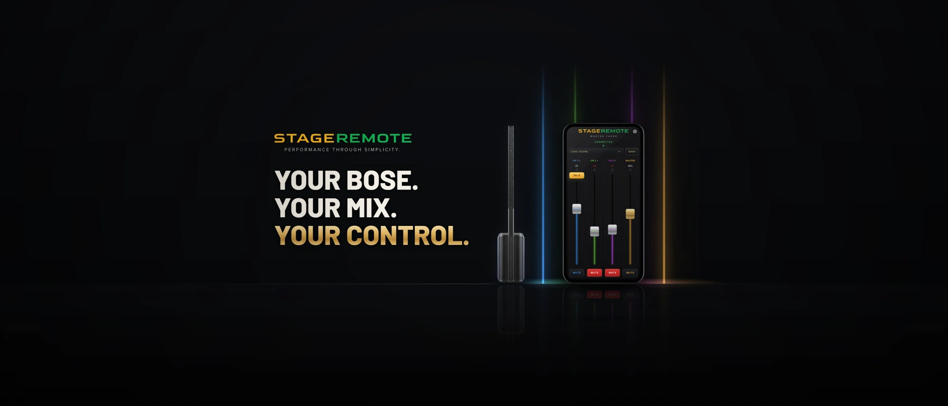 StageRemote for Bose PA product page header