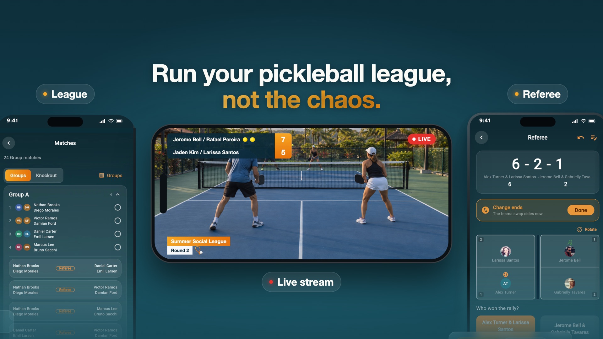 PickClub - Pickleball League product page header