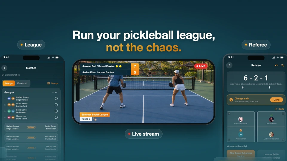 PickClub - Pickleball League App Store product page header