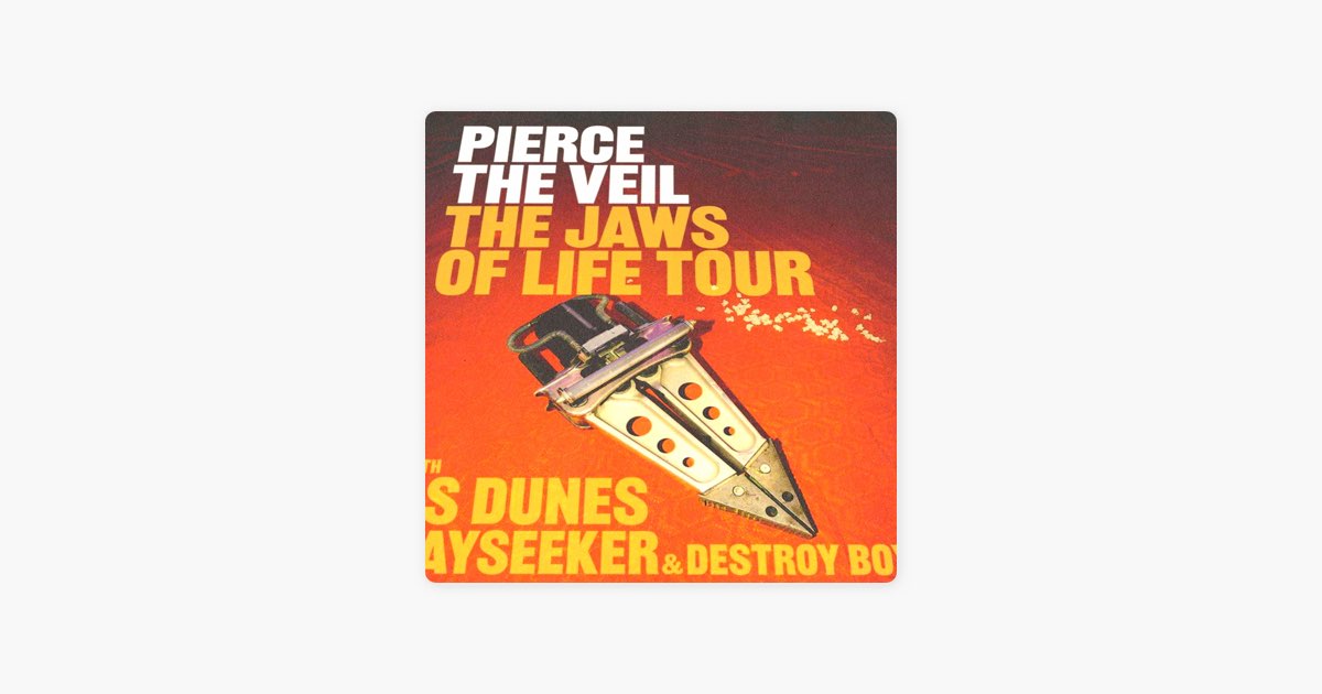 ‎PIERCE THE VEIL The Jaws of Life Tour MexicoS.America 2023 Setlist