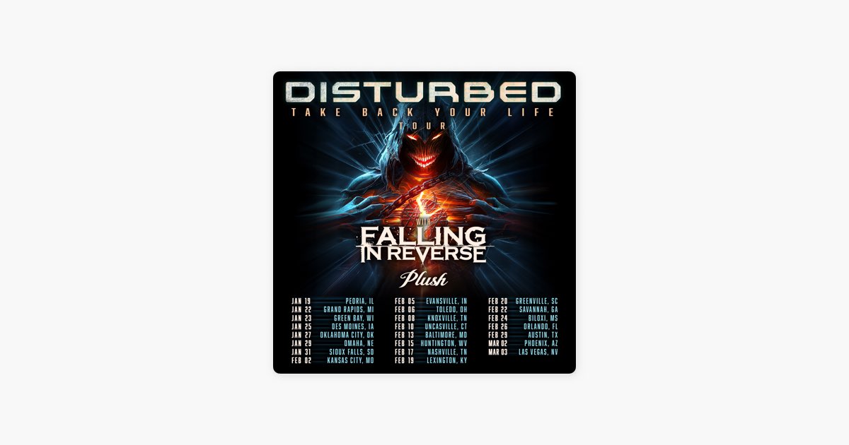 ‎DISTURBED Take Back Your Life Tour US 2024 Setlist Playlist by Setlist