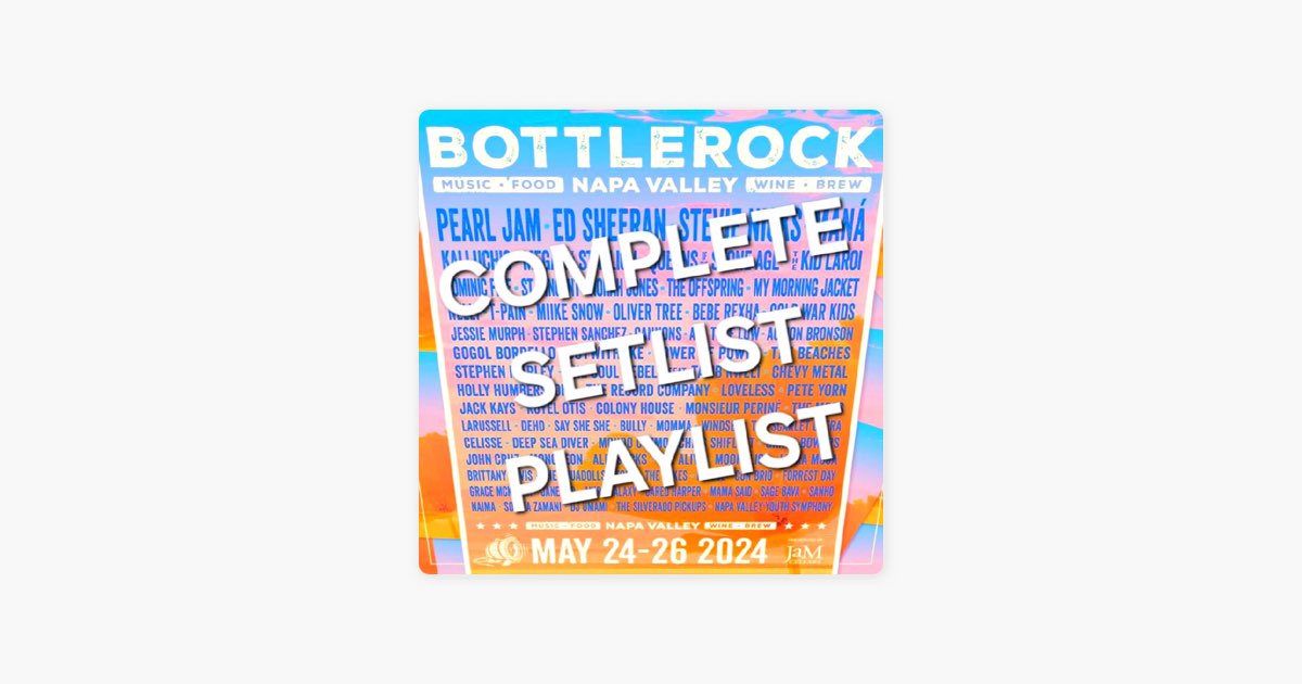 ‎BOTTLEROCK Festival 2024 Setlist Playlist by Setlist Guy Apple Music