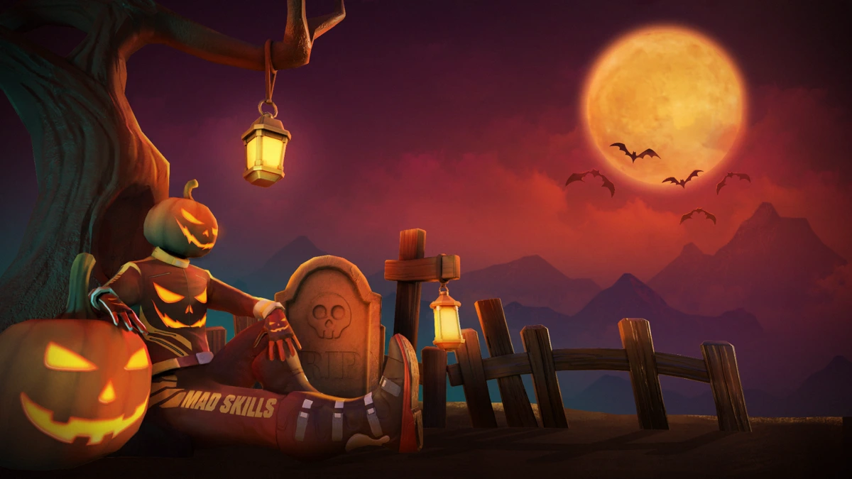 Mad Skills Motocross 3 search result, In-app event: Halloween Escape from Jake