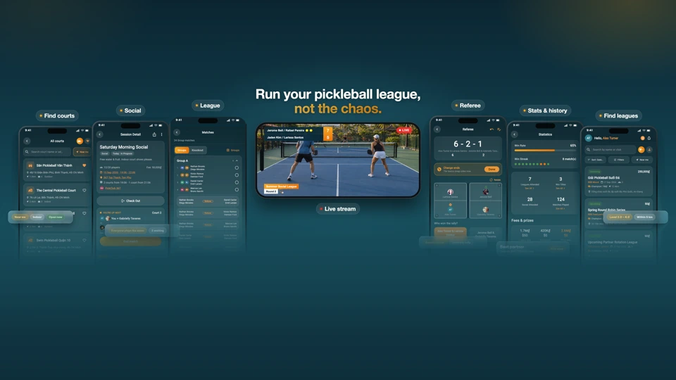 PickClub - Pickleball League App Store search result