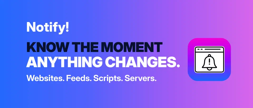 Notify - Web & Script Notifier