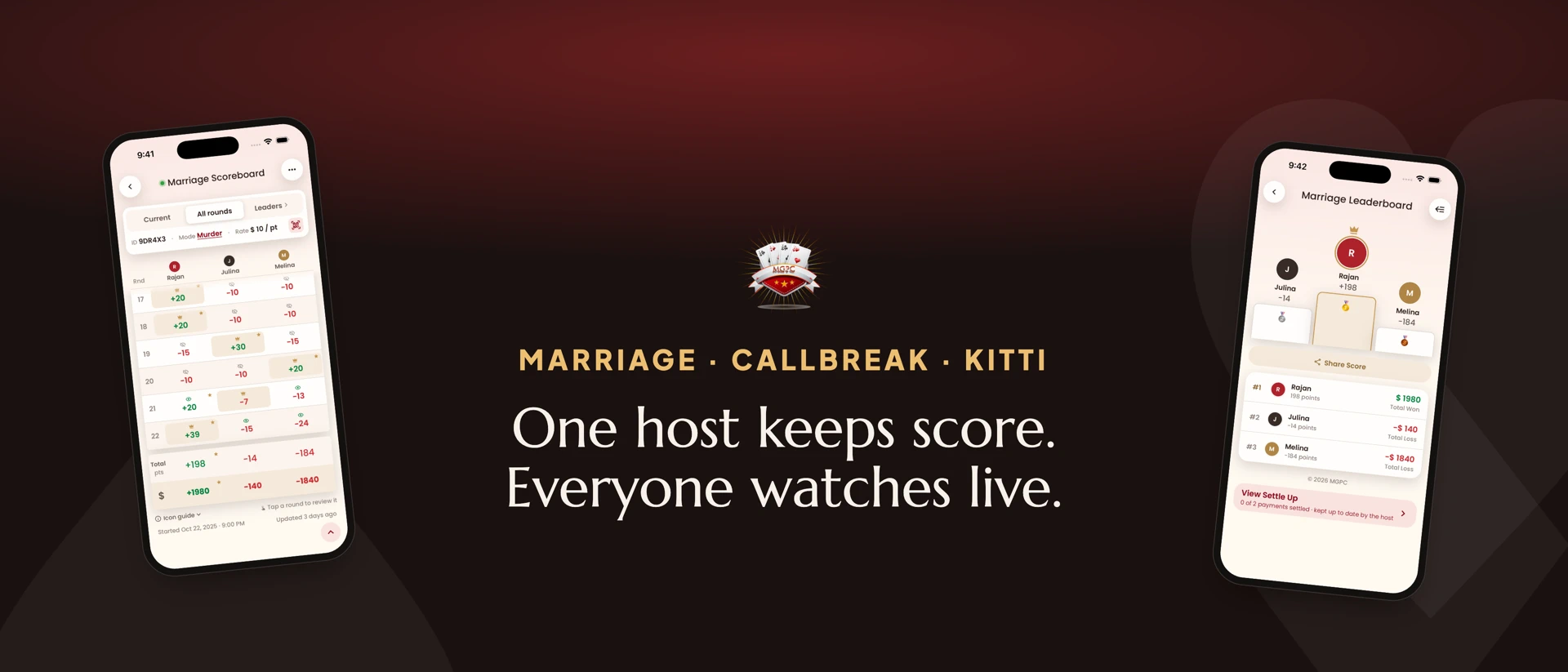 Marriage Point Calculator MGPC product page header