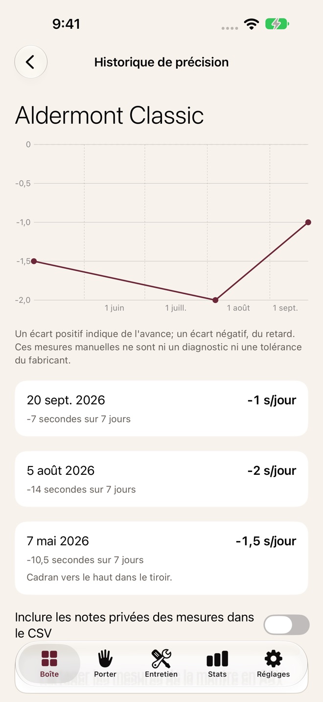 CrownBox : Collection montres capture d’écran 5