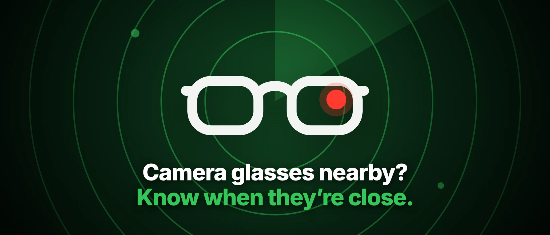 GlassRadar: Glasses Detector product page header