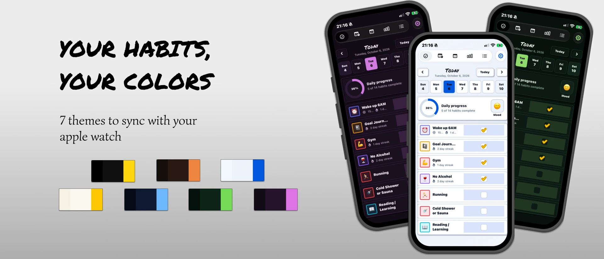 HabitMkr: Habit Tracker product page header
