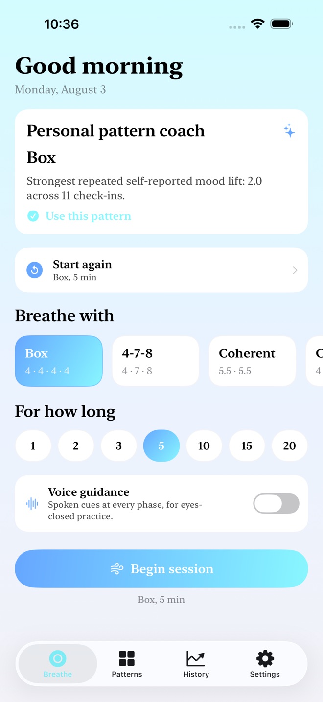 BreathLoop: Breathing screenshot 1