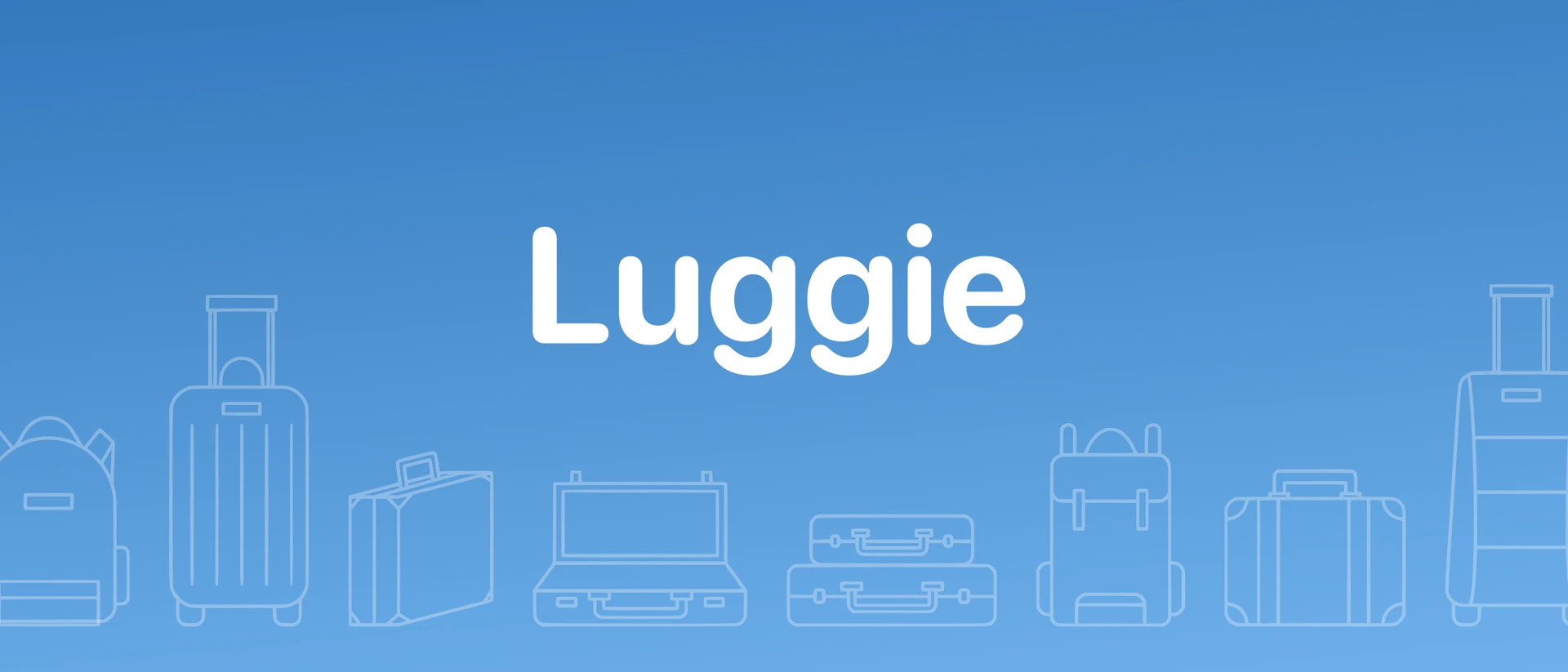 Luggie: Luggage size tracker product page header