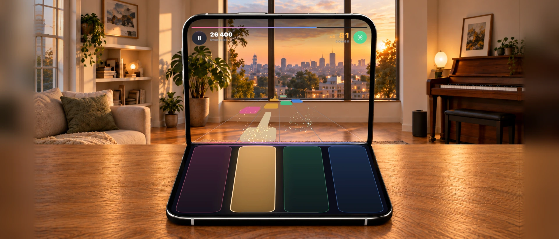PianoFold - Rhythm Game product page header