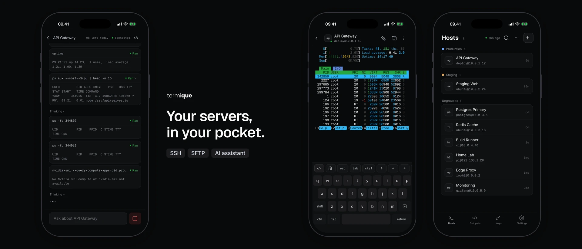 termique - SSH Client product page header